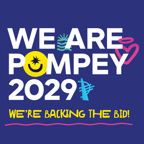 we are pompey logo