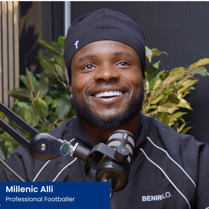 millenic alli sat in a podcast studio