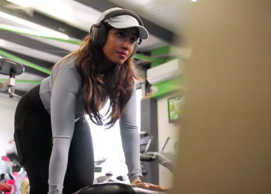 Hannah in the gym 