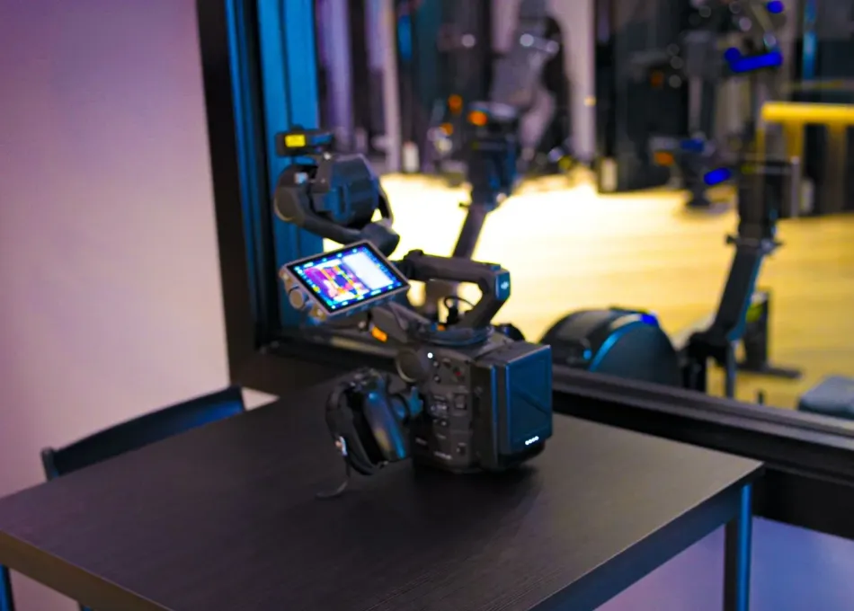 Camera ontop of table