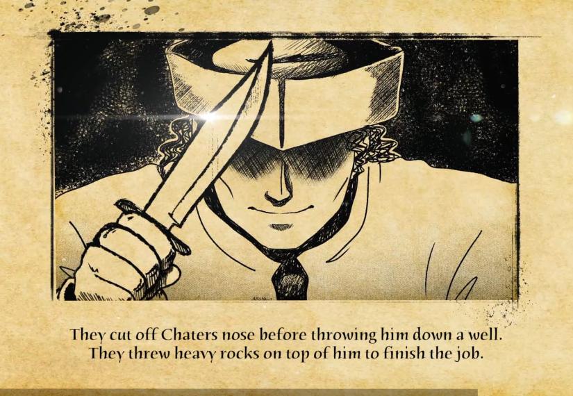 Illustration of a pirate with a sword smiling