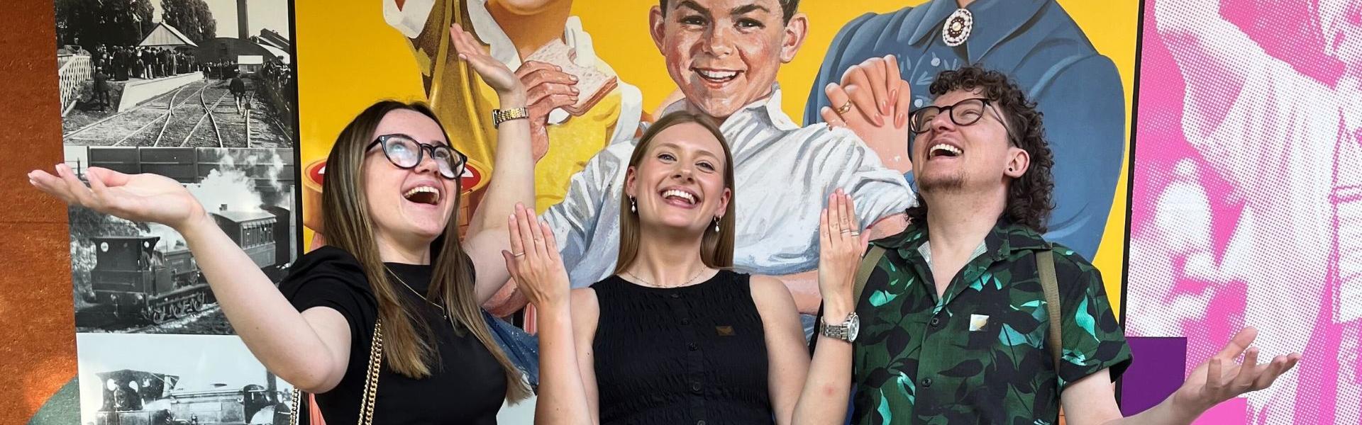 millstream team outside shippams exhibition